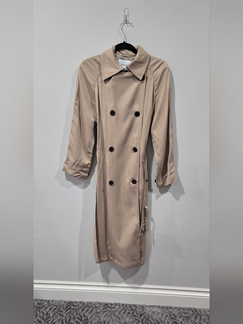 Babaton Trench Coat Women's in Brown XXS Like New